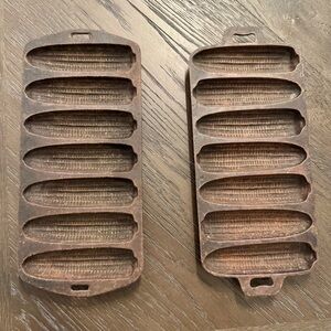 Vintage Lodge Cast Iron Cornbread Pan. Corn shaped Stick Pan Kitchen Bakeware